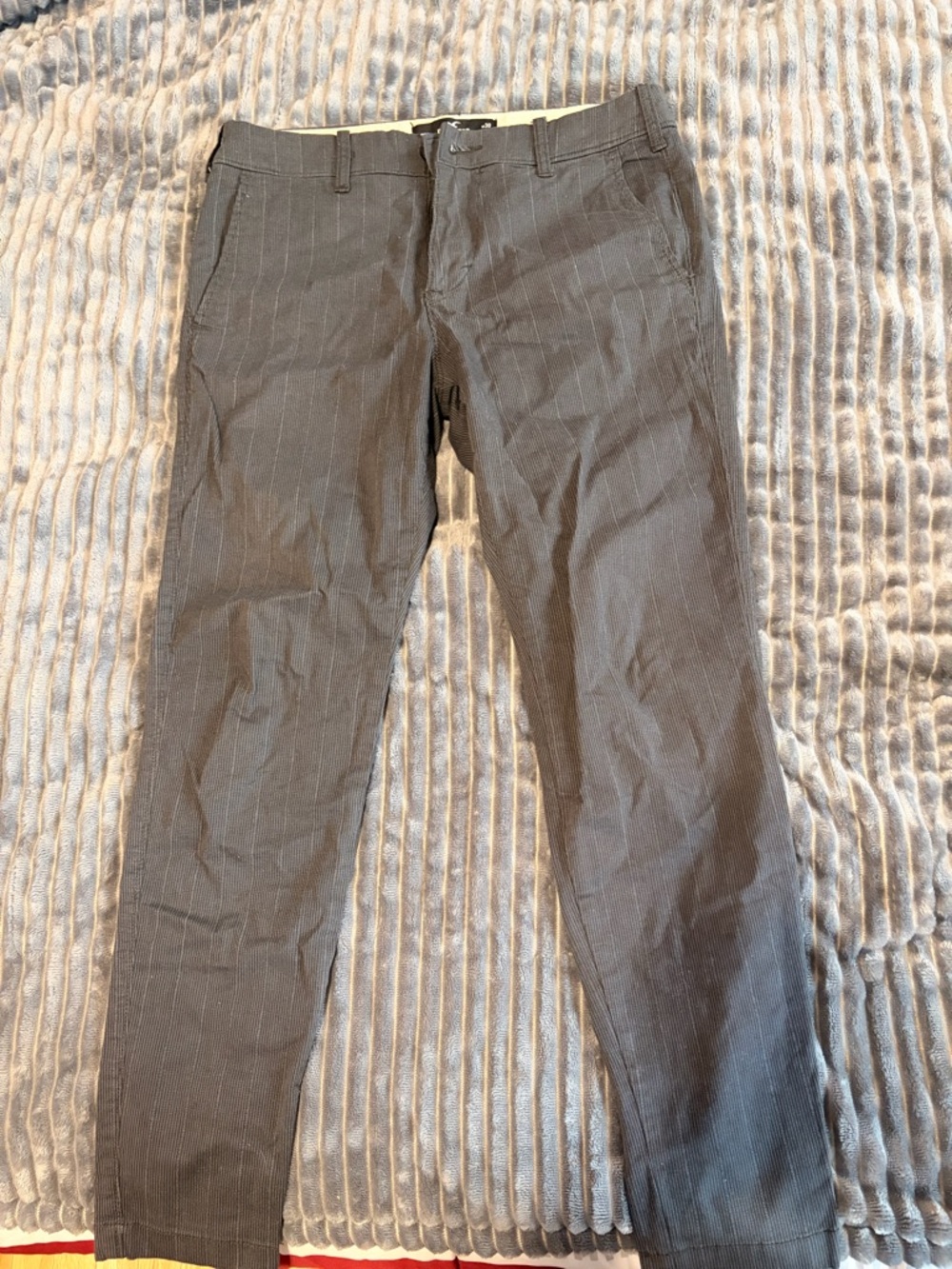 Hollister Charcoal Pinstripe Dress Pants